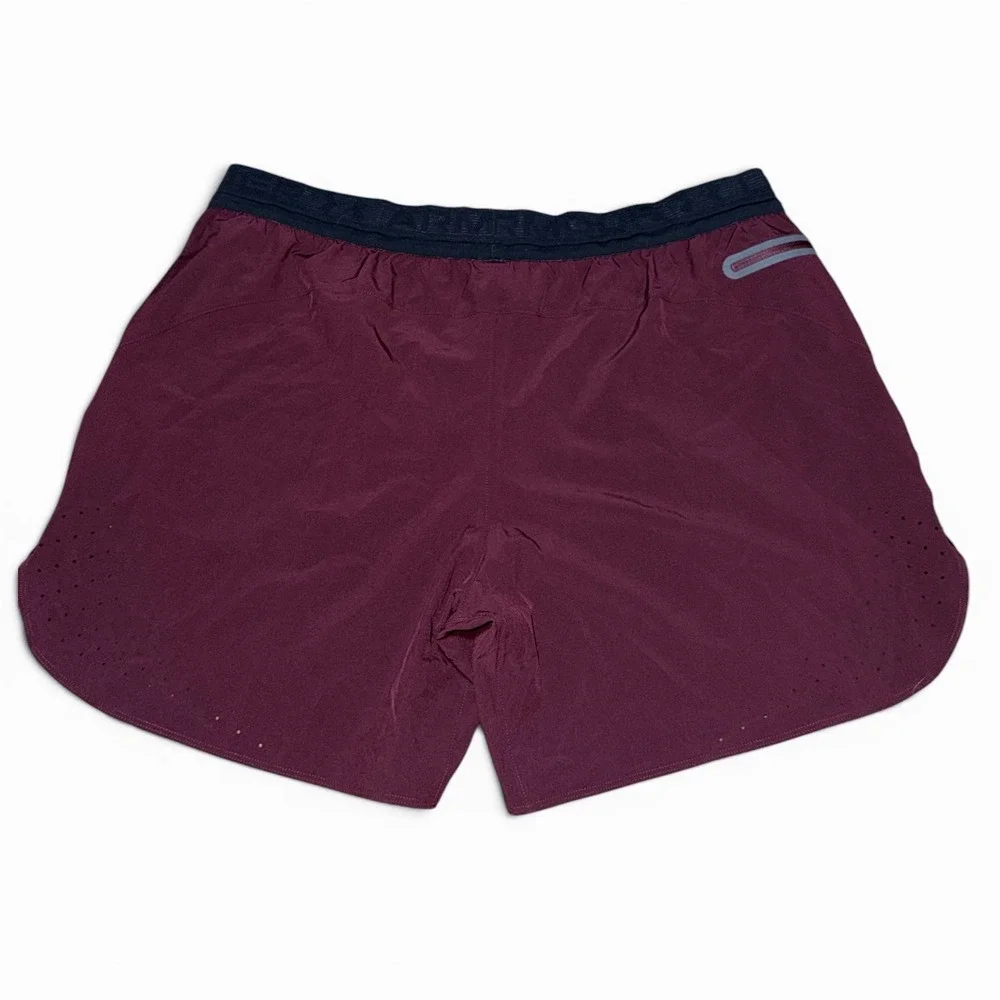 Under Armour Peak Woven Shorts Mens 2XL Maroon Fitted Athletic Gym Running New